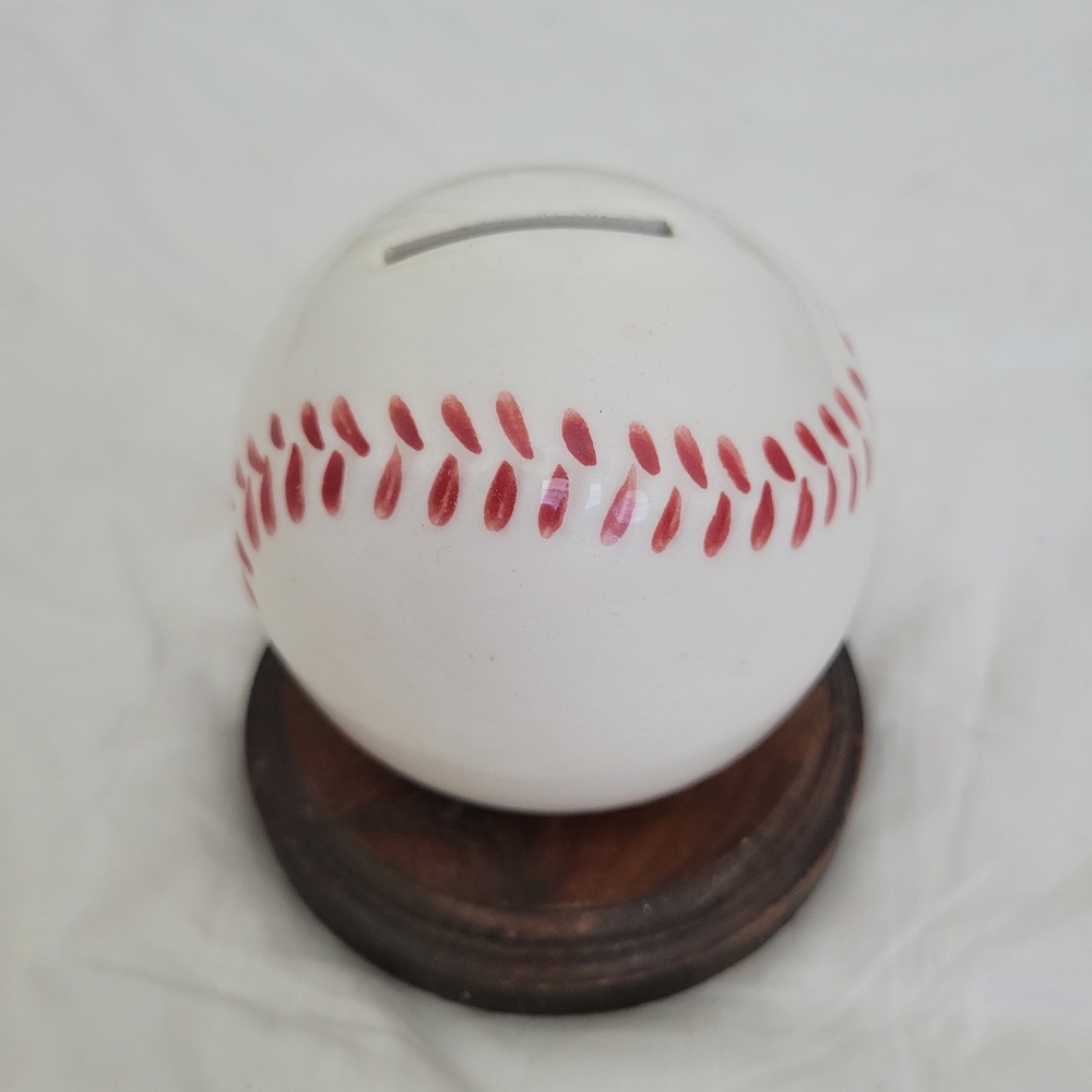 Vintage Baseball ceramic coin bank - Picture 5 of 12